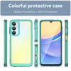 For Samsung Galaxy A26 5G Colorful Series Acrylic Hybrid TPU Phone Case(Transparent Blue)