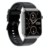T50 1.85 inch Silicone Band IP67 Waterproof Smart Watch Supports Voice Assistant / Health Monitoring(Black)