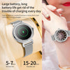 KC06 Women Menstrual Period Smart Watch Bracelet, Blood Pressure / Heart Rate Monitoring, Steel Strap(Silver)