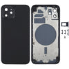 iPhone 12 Back Cover Replacement Black - SIM Tray & Lens