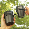 CLS 4 in 1 Outdoor 304 Stainless Steel Camping Cup(300ml)