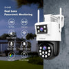 SriHome SH048 Dual Lens 2MP Colour Night Vision Security Camera, EU Plug