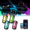4 in 1 G6 RGB Colorful Car Chassis Light LED Music Atmosphere Light With 4-Button Remote Control