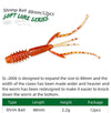 12 in 1 Salted Shrimp Type Fishy Lure Soft Bait Soft 88mm/2.2g (12pcs/bag)(SL-2006-E)