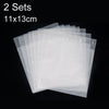 2 Sets CPE Matte Self -Sealed Bag Data Cable Phone Case Packaging Bag, Size:11x13cm