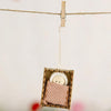 Christmas Celebration Supplies Wooden Box Small Doll Pendant Children Gift Small Doll Pendant Tree Pendant(Peach Powder)