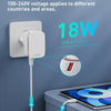 LDNIO A1204Q QC3.0 18W USB Fast Charger with 1m USB to 8 Pin Cable, Plug Type:US Plug(White Gold)