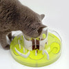 Cat Maze Feeder Toy - Interactive, Slow Feeding, Green