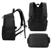 WEPOWER Men Large Capacity Double Shoulder Computer Bag Student Schoolbag Travel Backpack(Black)