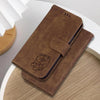 For Realme 13+ Global Little Tiger Embossed Leather Phone Case(Brown)
