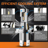 H4 Pair 22W 2000lm 6000K Car LED Direct Plug-in Headlight Bulb