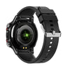 ET482 1.43 inch AMOLED Screen Sports Smart Watch Support Bluetooth Call /  ECG Function(Black Silicone Band)