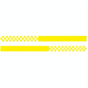 2 PCS/Set D-282 Waistline Pattern Car Modified Decorative Sticker(Yellow)