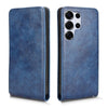For Samsung Galaxy S25 Ultra 5G Magnetic Vertical Flip Leather Phone Case(Blue)