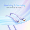 Baseus Pudding Series 20W Type-C to 8 Pin Fast Charging Data Cable, Length:1.2m(Purple)