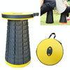 Outdoor Portable Folding Telescopic Plastic Stool Camping Fishing Garden Stool(Yellow)