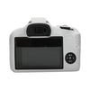 For Canon EOS R100 Litchi Texture Soft Silicone Protective Case(White)