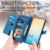 For Samsung Galaxy S25 Edge 5G Embossed Flower Zipper Leather Phone Case(Brown)