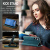 For Samsung Galaxy S25 5G CaseMe 013 Multifunctional Horizontal Flip Leather Phone Case(Blue)