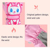 Cartoon Cat Pattern Girls Cute Cotton Gloves Children Ski Windproof and Warm Gloves Non-Slip and Waterproof Riding Gloves, Size: S(Yellow)