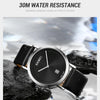 SKMEI 1907 Multifunctional Men 30M Waterproof Fashion Quartz Digital Wrist Watch(Black White)