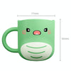 Water Mug Brushing Cup Baby Home Cute Cartoon Drop-Proof Eco-Friendly Dinosaur Cup(Green)