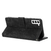For Samsung Galaxy S22 5G Mandala Embossed Retro Frosted Leather Phone Case(Black)