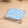 Washable Pet Bed, Small Blue Bunny, 47x52cm, For Pets up to 12.5kg