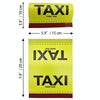 TAXI Washed Mark Label Car Personalized Decorative Stickers(Yellow Large)