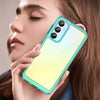 For Samsung Galaxy A26 5G Colorful Series Acrylic Hybrid TPU Phone Case(Transparent Blue)