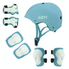 AIDY 7 In 1 Children Roller Skating Sports Protective Gear Set(Dumb Blue)