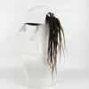 Dreadlocks Wig Hat One-piece Headgear for Men and Women, Style: White Cap(Light Brown Braid About 35cm)