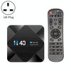 H40 4K Ultra HD Smart TV BOX Android 10.0 Media Player with Remote Control, Quad-core, RAM: 4GB, ROM: 64GB(UK Plug)