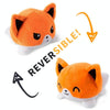 15cm Flipped Doll Double-Sided Expression Flipped Animal Cartoon Doll Plush Toy(Orange Puppy)