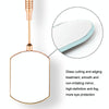 Stainless Steel Rotating Extension Eyelash Inspection Mirror, Style: Square (Rose Gold)