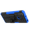 For Alcatel 3L (2021) Tire Texture Shockproof TPU+PC Protective Case with Holder(Blue)