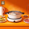 Original Xiaomi Zhiwu Soup Pot Household 4L Non-stick Food Stockpot Aluminum Alloy Electric Hot Pot(White)