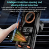 WEKOME WP-U208 15W Mechanical Transparent Wireless Charging Car Holder(Black)