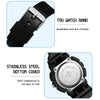 SANDA Small Fresh Digital All-match Waterproof Luminous Student Watch(Black)