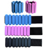 Yoga Fitness Adjustable Silicone Weight-bearing Bracelet Strength Exercise Equipment, Weight: 1000g(Purple)