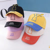 C0477 Cartoon Long-Eared Rabbit Pattern Baby Baseball Hat Children Peaked Cap, Size: 50cm Adjustable(Purple Top Pink Brim)