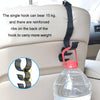 1pair Car Seat Back Umbrella Fixed Storage Hook, Style: Adjustable