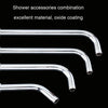 Top Spray Rod Shower Tube Stainless Steel Shower Outlet Pipe Elbow, Size: 29.5cm