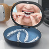 Magnetic Braces Holder Beauty Mirror Storage Box With Chewing Glue(Navy)