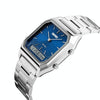 SKMEI 1220 Multifunctional Men Outdoor Business Noctilucent Waterproof Double Display Steel Watchband Wrist Watch (Blue)