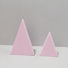 2 x Triangles Combo Kits Geometric Cube Solid Color Photography Photo Background Table Shooting Foam Props (Pink)