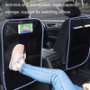 Car Seat Back Children Anti-kick Pad Back Rear Anti-dirty Universal Leather Protection Pad Storage Bag Half Pack Version (Black)