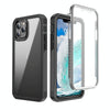 For iPhone 12 Pro Max Waterproof Dustproof Shockproof Transparent Acrylic Protective Case(Black)