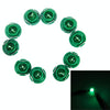 10PCS 2W T4.7 Wedge Instrument Panel LED Light Dashboard Gauge Cluster Indicator Lamp Bulb (Green Light)