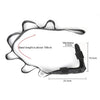 Yoga Stretch Trainer Rehabilitation Correction Belt Foot Drop Stretcher(Black One Size)